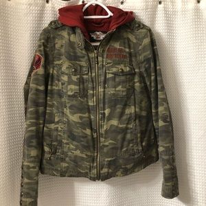 Beautiful Camo Harley Davidson bomber jacket